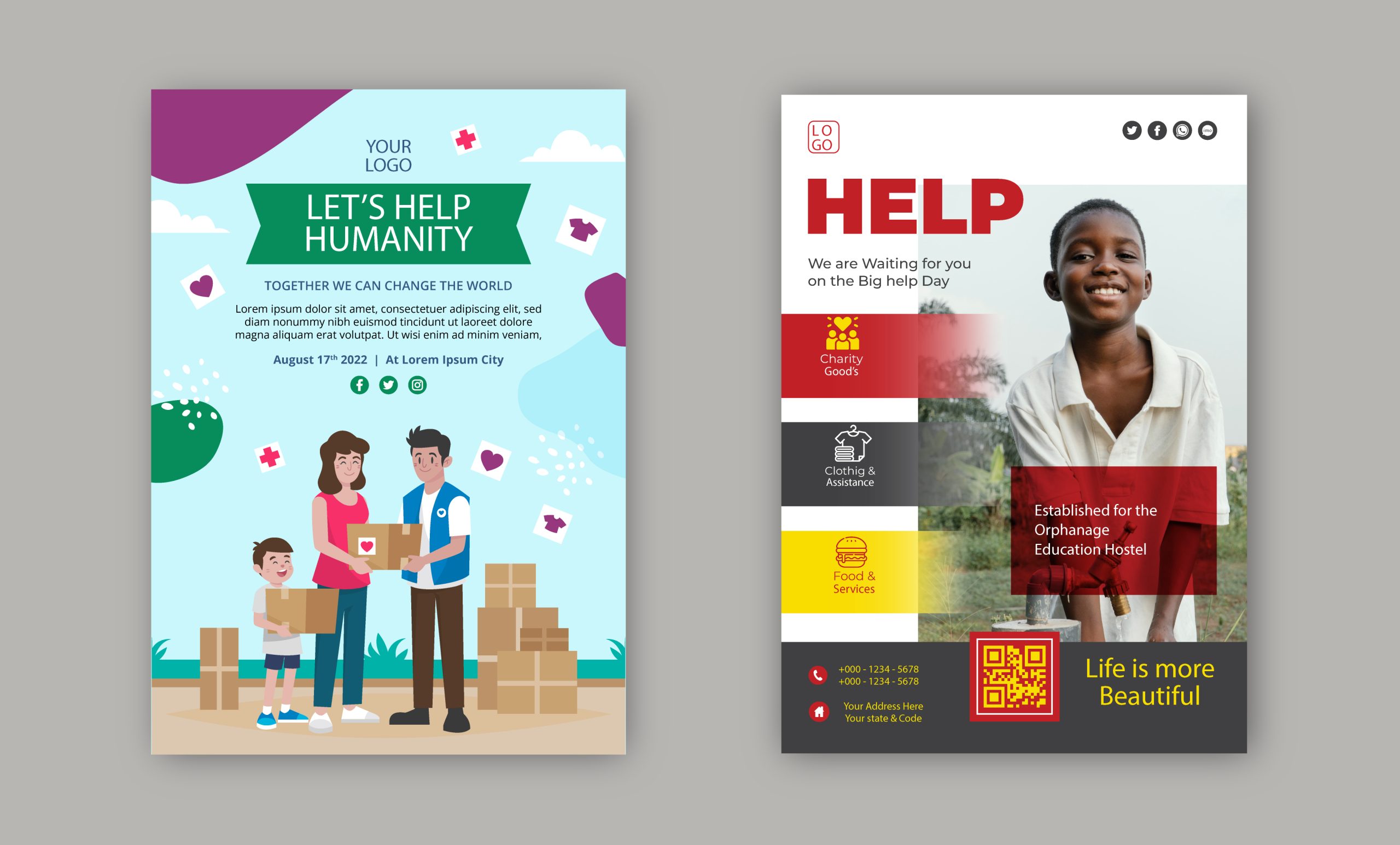 Non Profit Flyers Template scaled