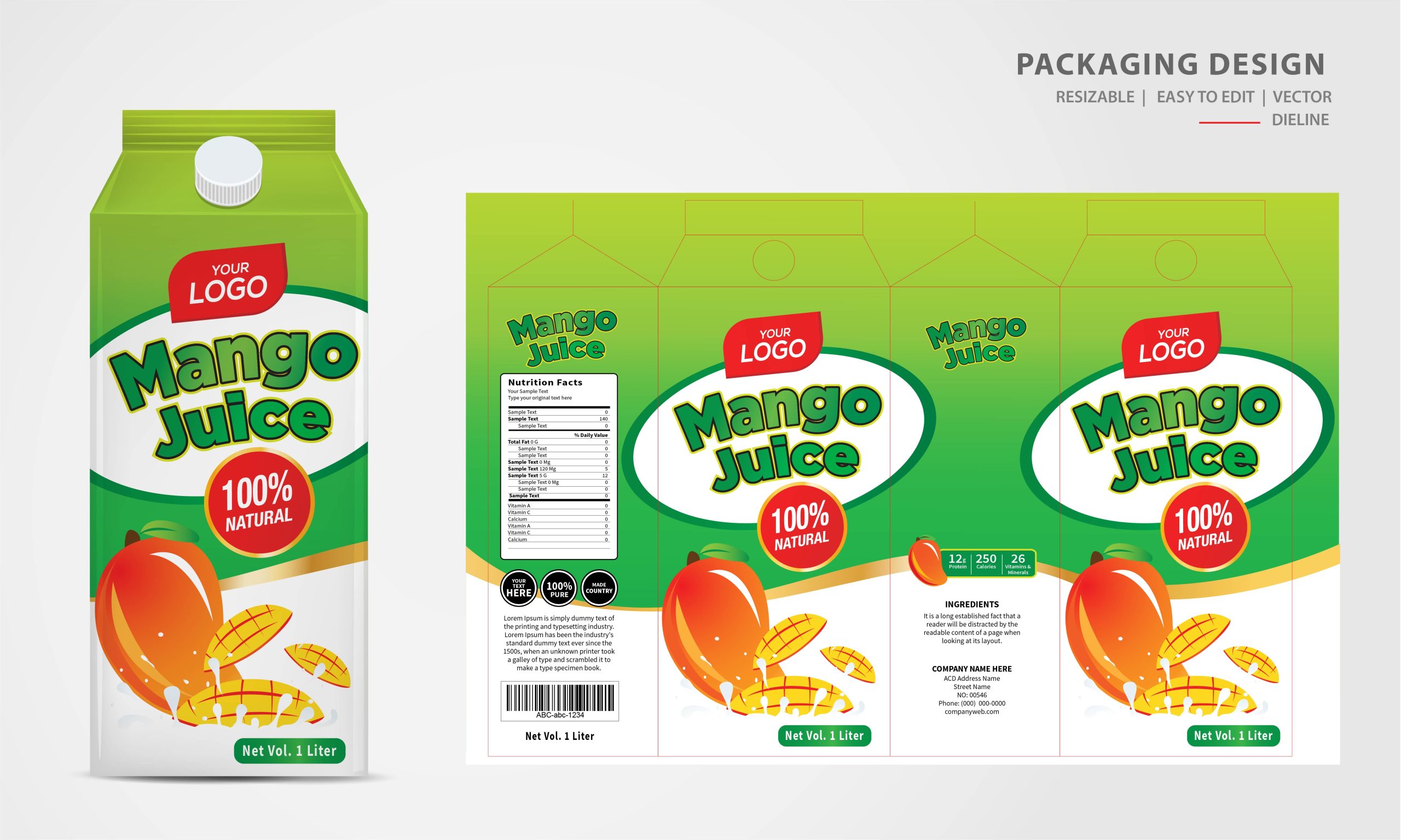 Packaging Design Template 03 scaled
