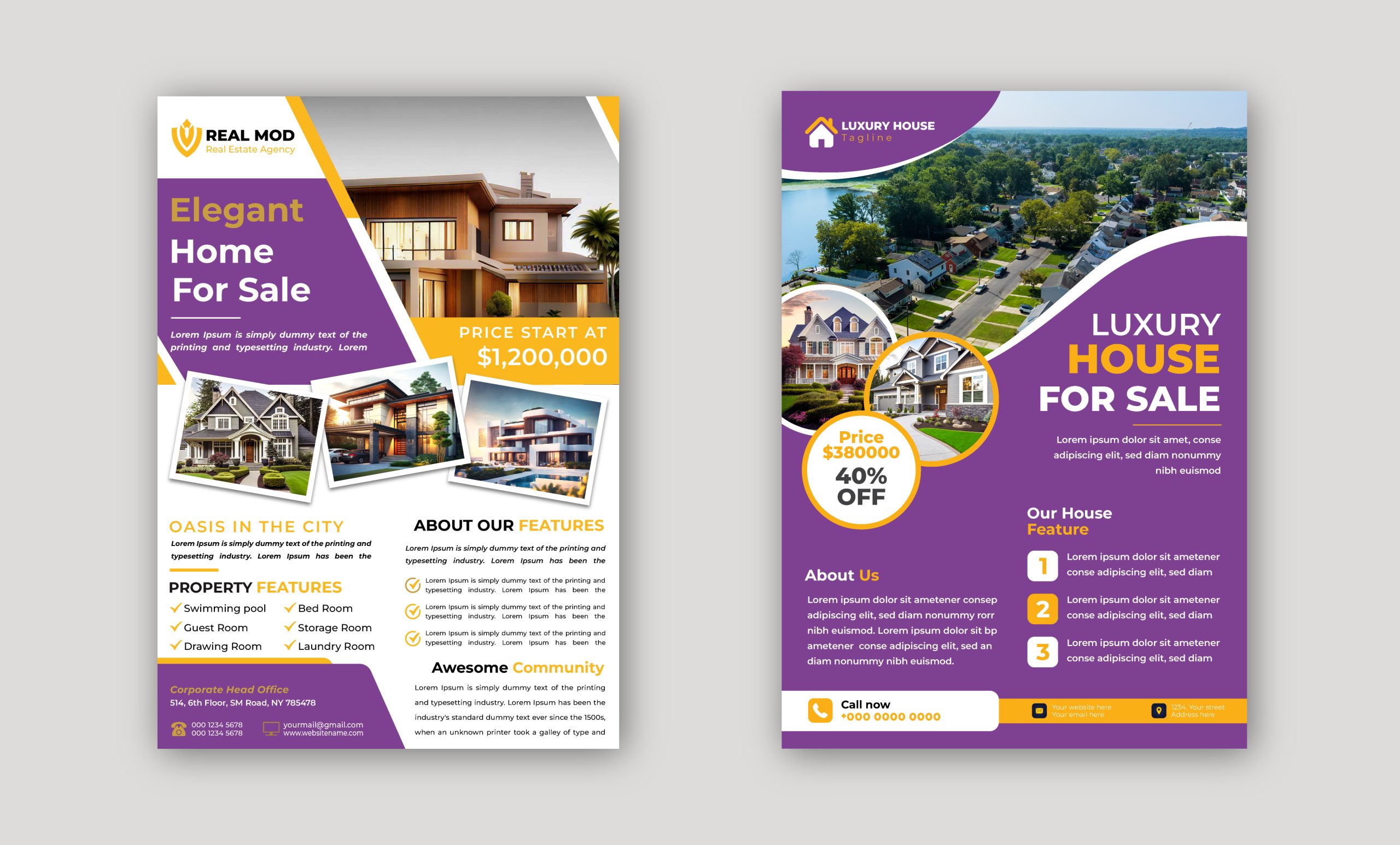 Real Estate Flyers Template 02 scaled