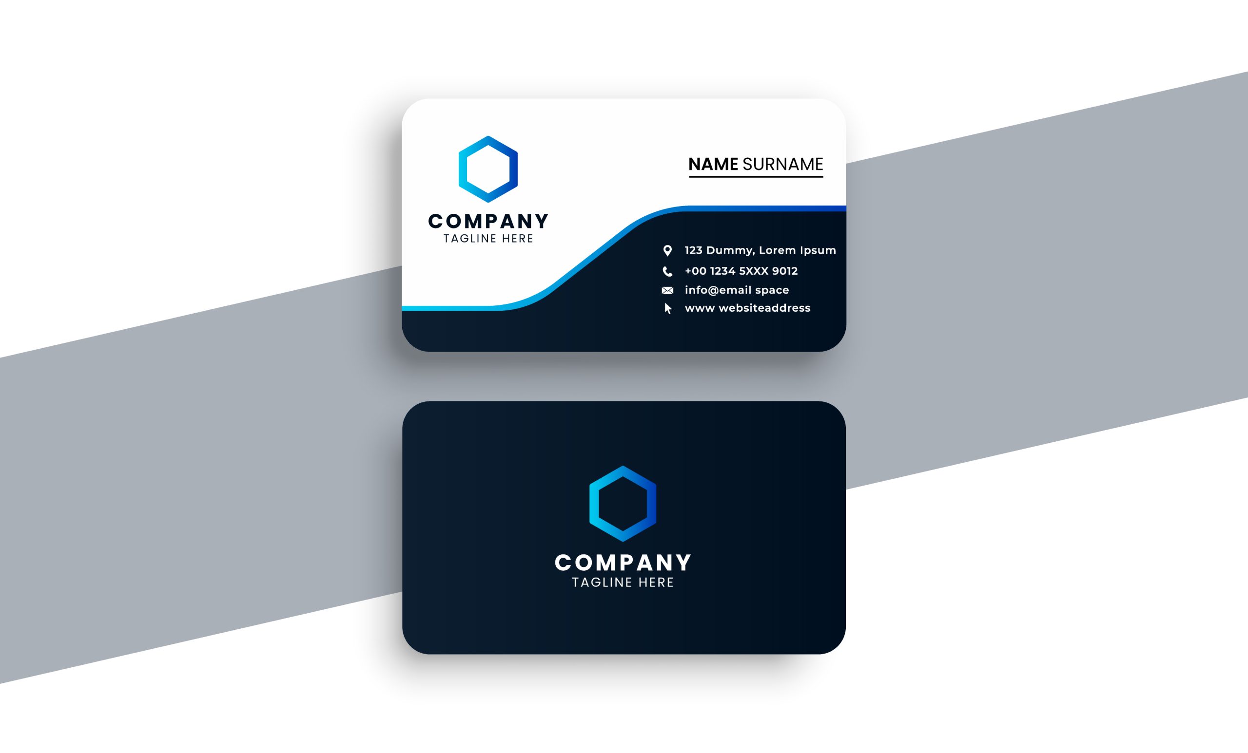 Corporate Business Card Template 02 scaled