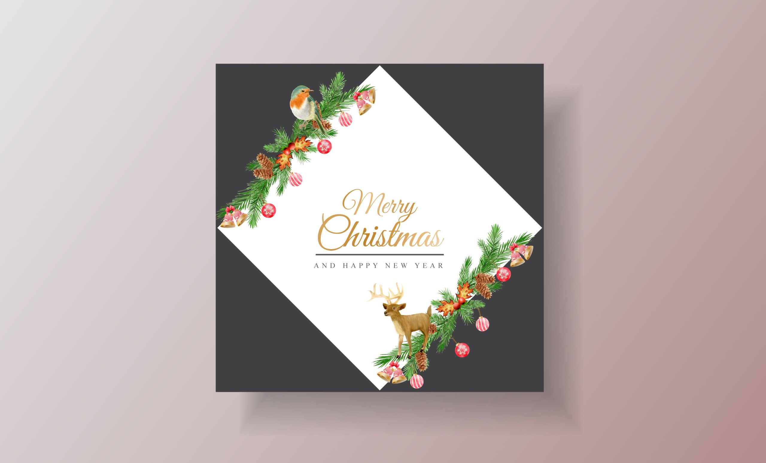Holiday Card Template 01 scaled