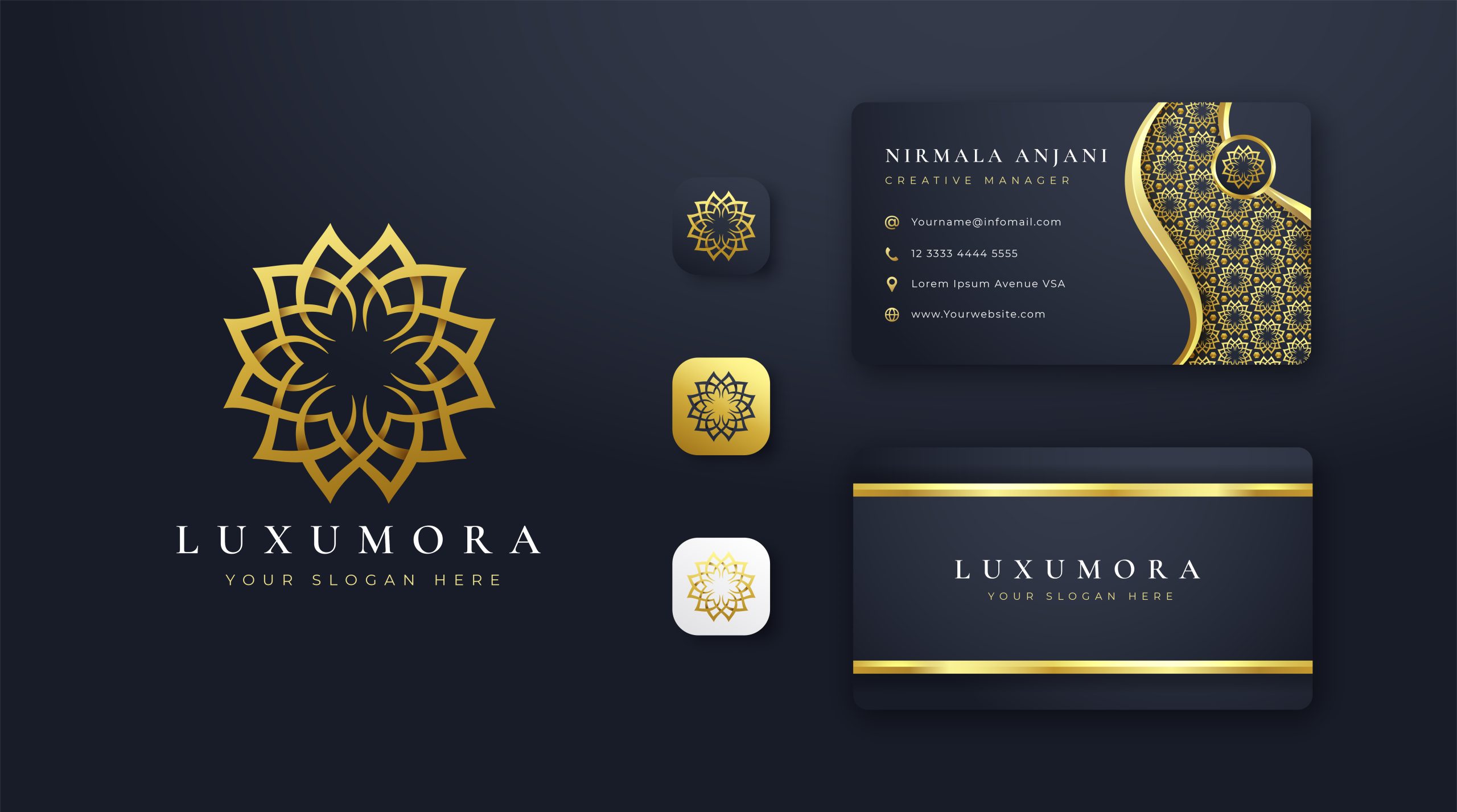 Luxury Business Card Template 02 scaled
